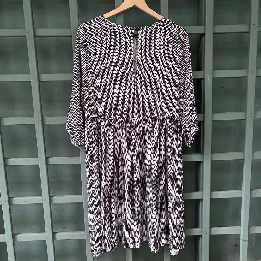 United Colors of Benetton Oversized Lagenlook Cottagecore Smock Dress- Size M - Picture 5 of 7